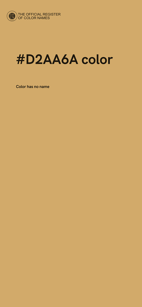 #D2AA6A color image