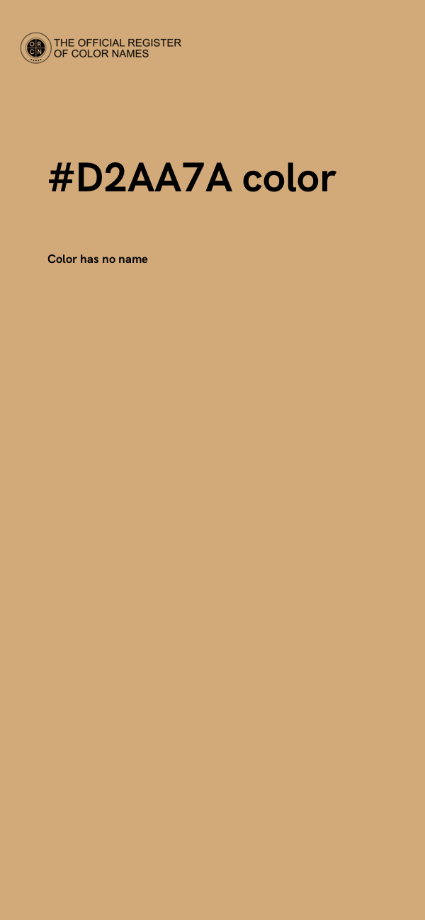 #D2AA7A color image