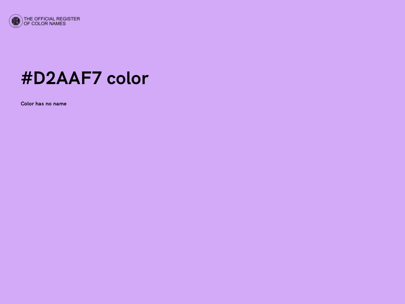 #D2AAF7 color image