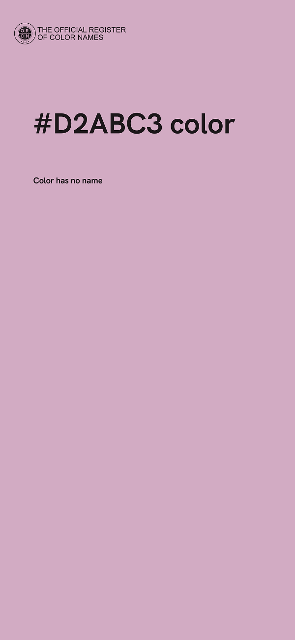 #D2ABC3 color image