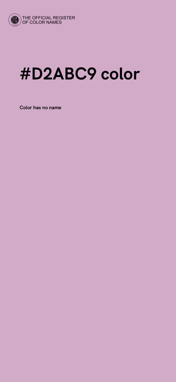 #D2ABC9 color image
