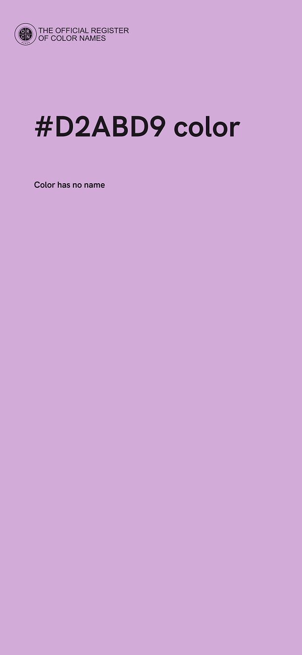 #D2ABD9 color image