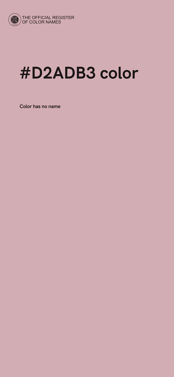 #D2ADB3 color image