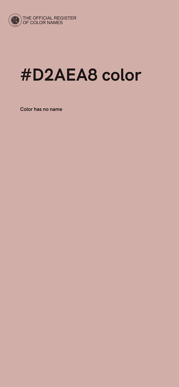 #D2AEA8 color image