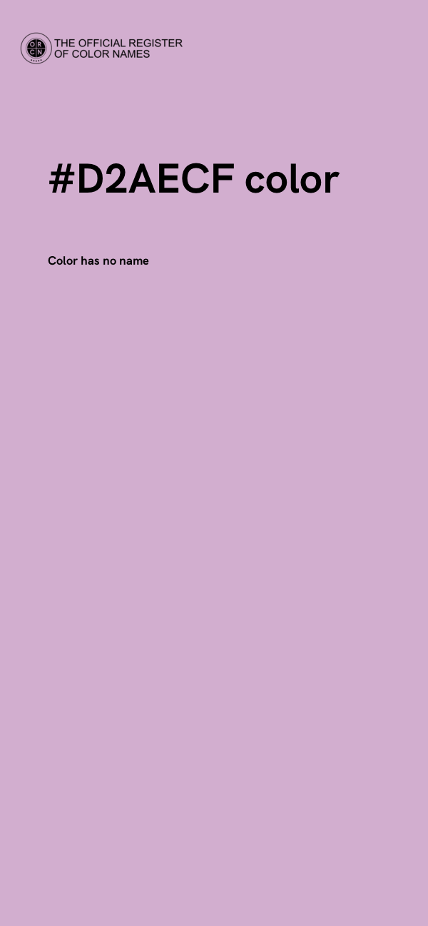#D2AECF color image