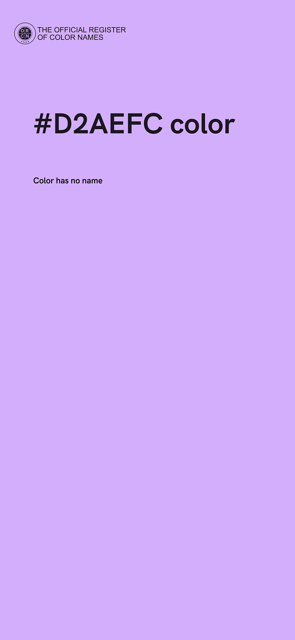 #D2AEFC color image