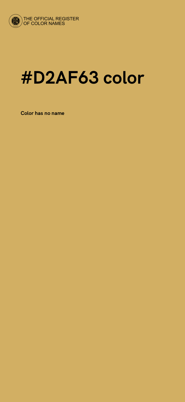 #D2AF63 color image