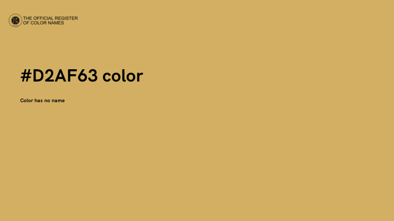 #D2AF63 color image