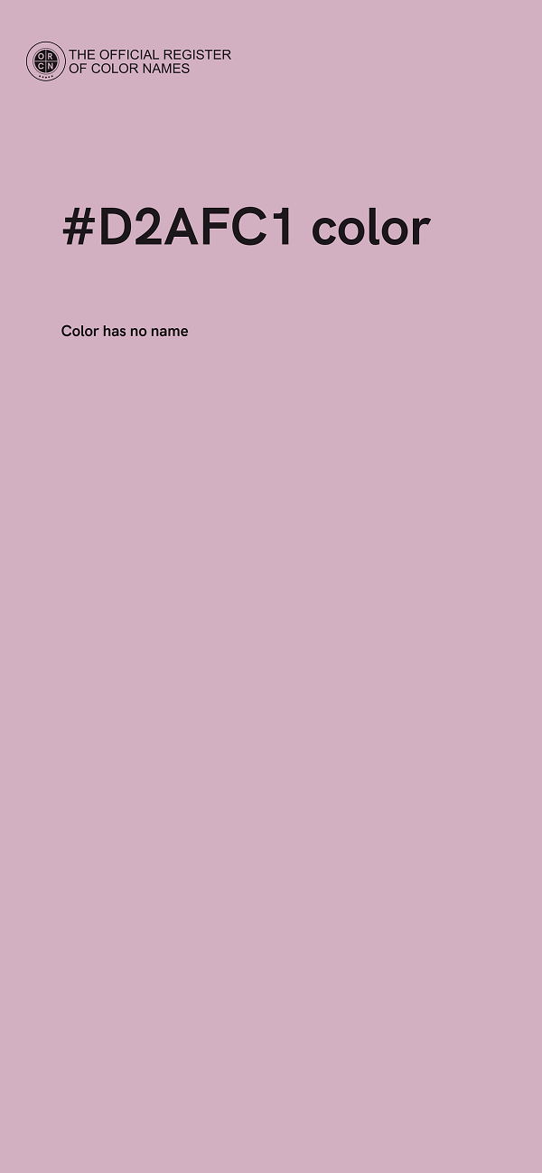 #D2AFC1 color image