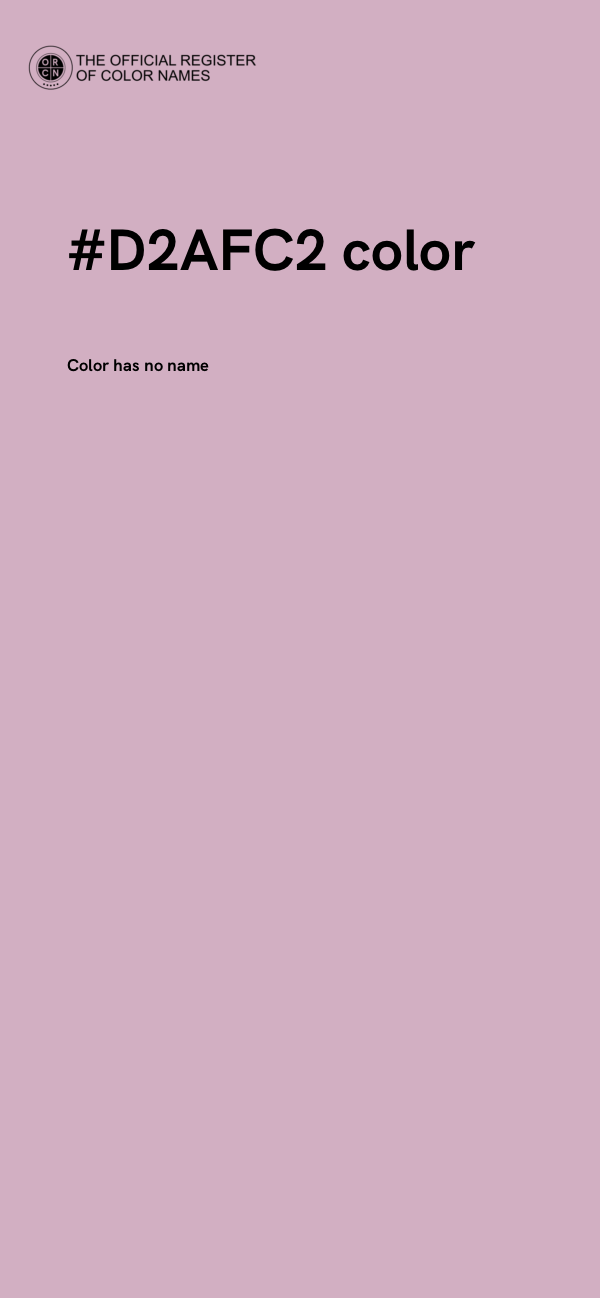 #D2AFC2 color image