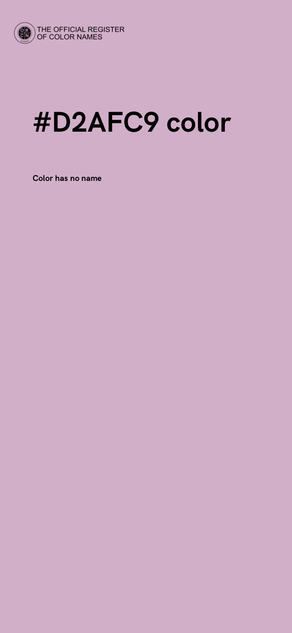 #D2AFC9 color image