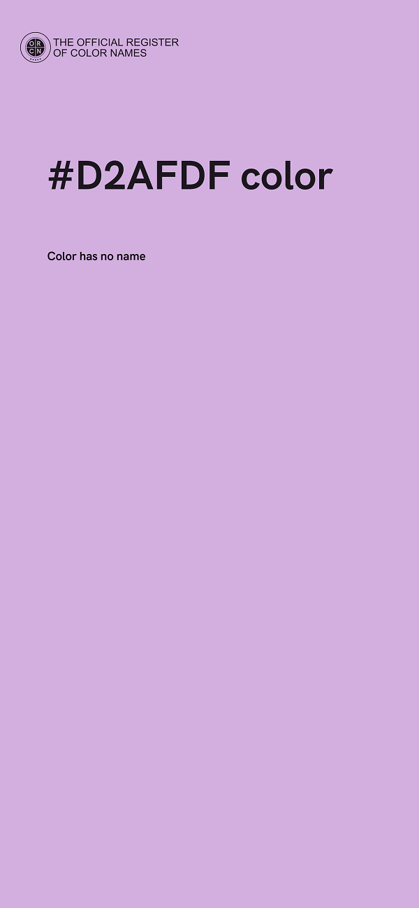 #D2AFDF color image