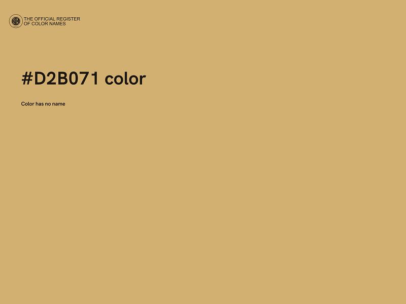 #D2B071 color image