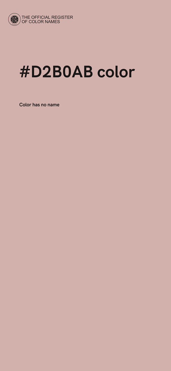 #D2B0AB color image