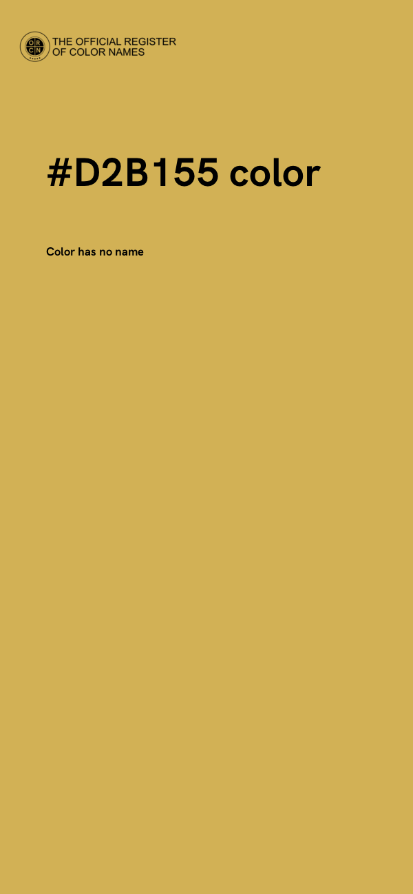 #D2B155 color image