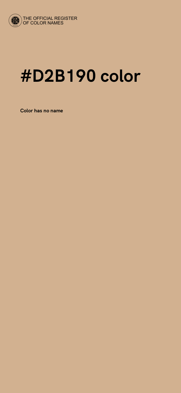#D2B190 color image