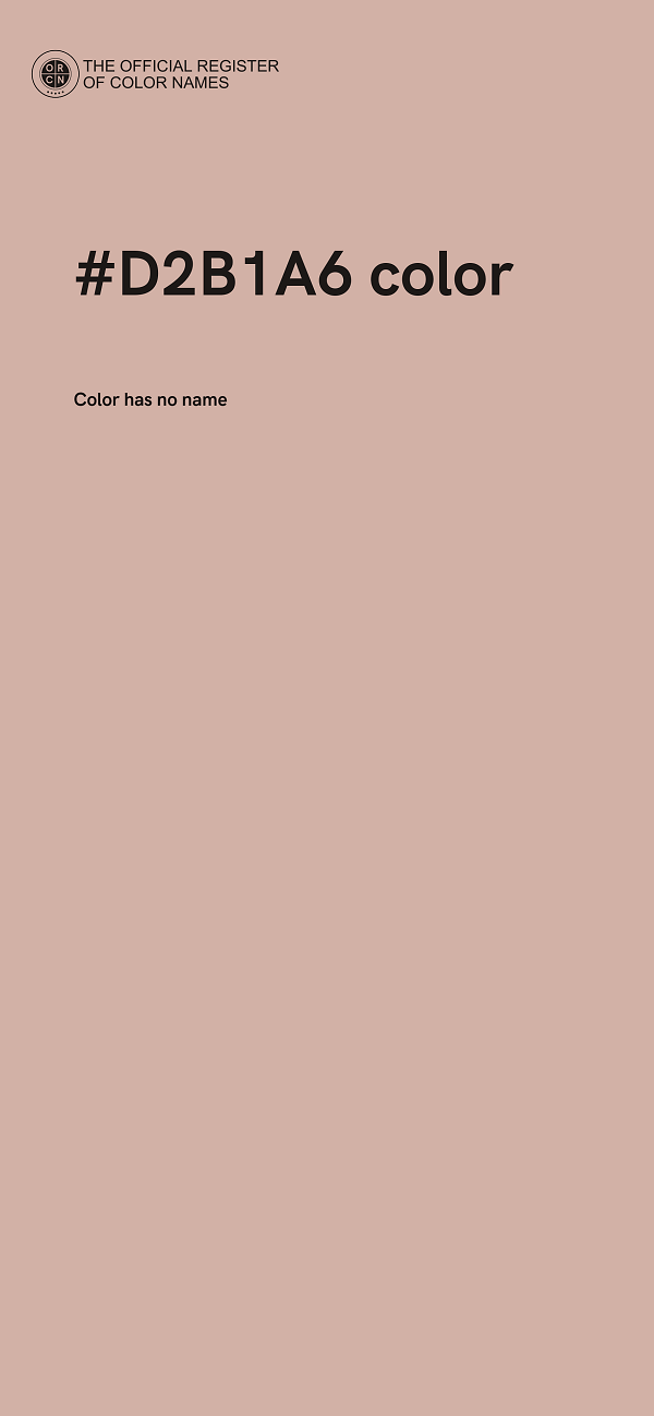 #D2B1A6 color image