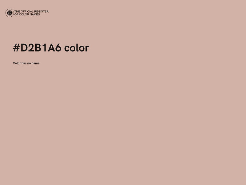 #D2B1A6 color image