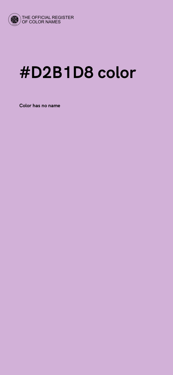 #D2B1D8 color image