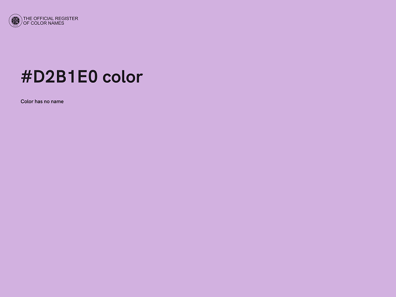 #D2B1E0 color image