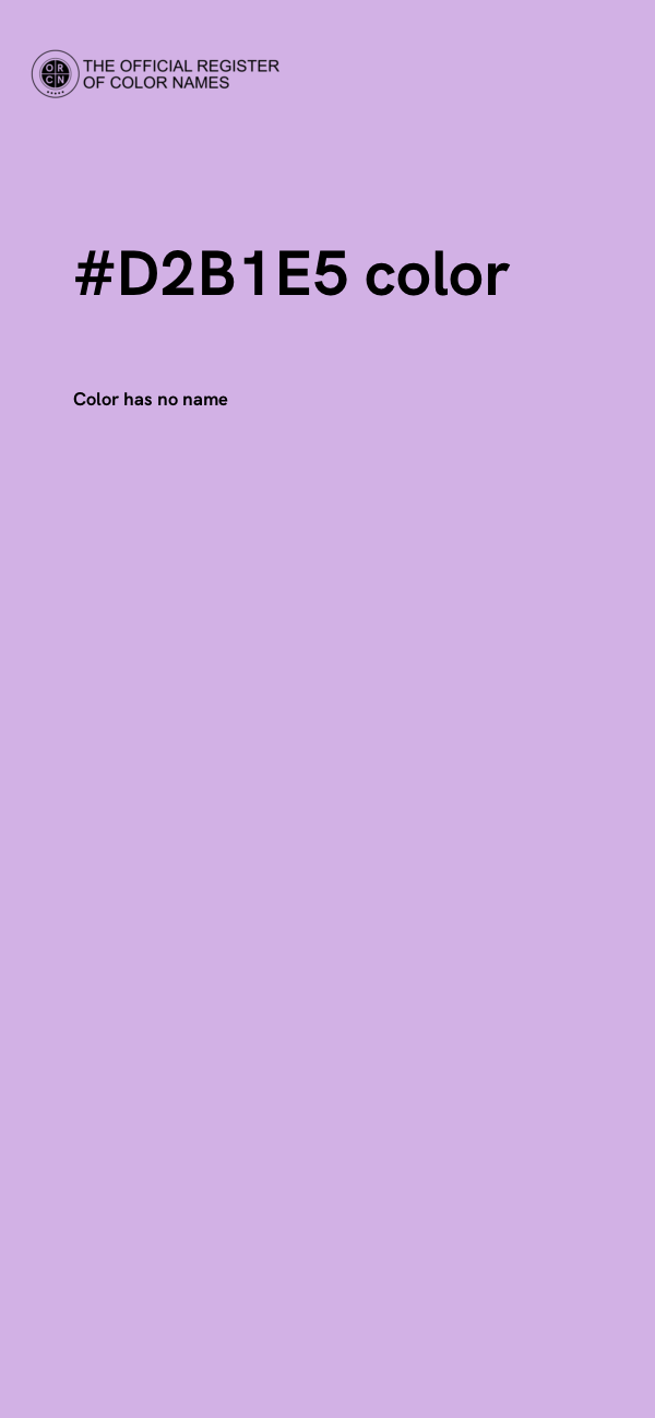 #D2B1E5 color image