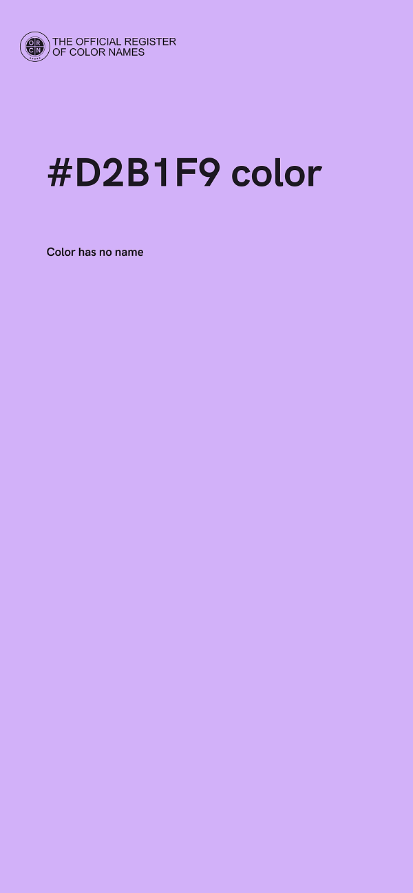 #D2B1F9 color image