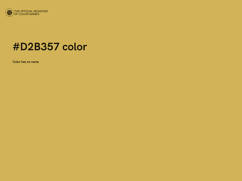 #D2B357 color image