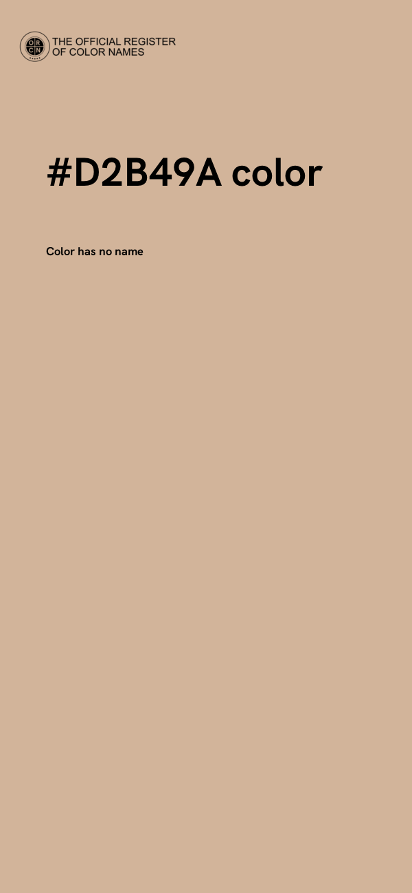 #D2B49A color image