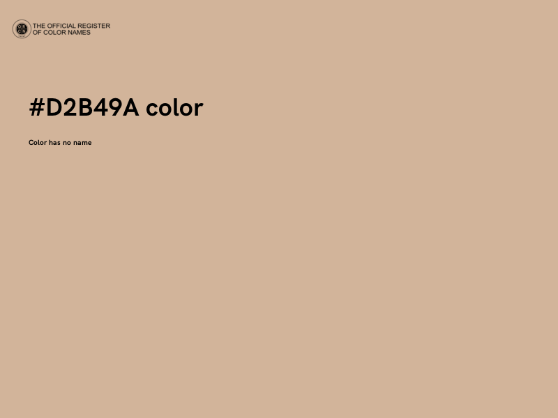 #D2B49A color image