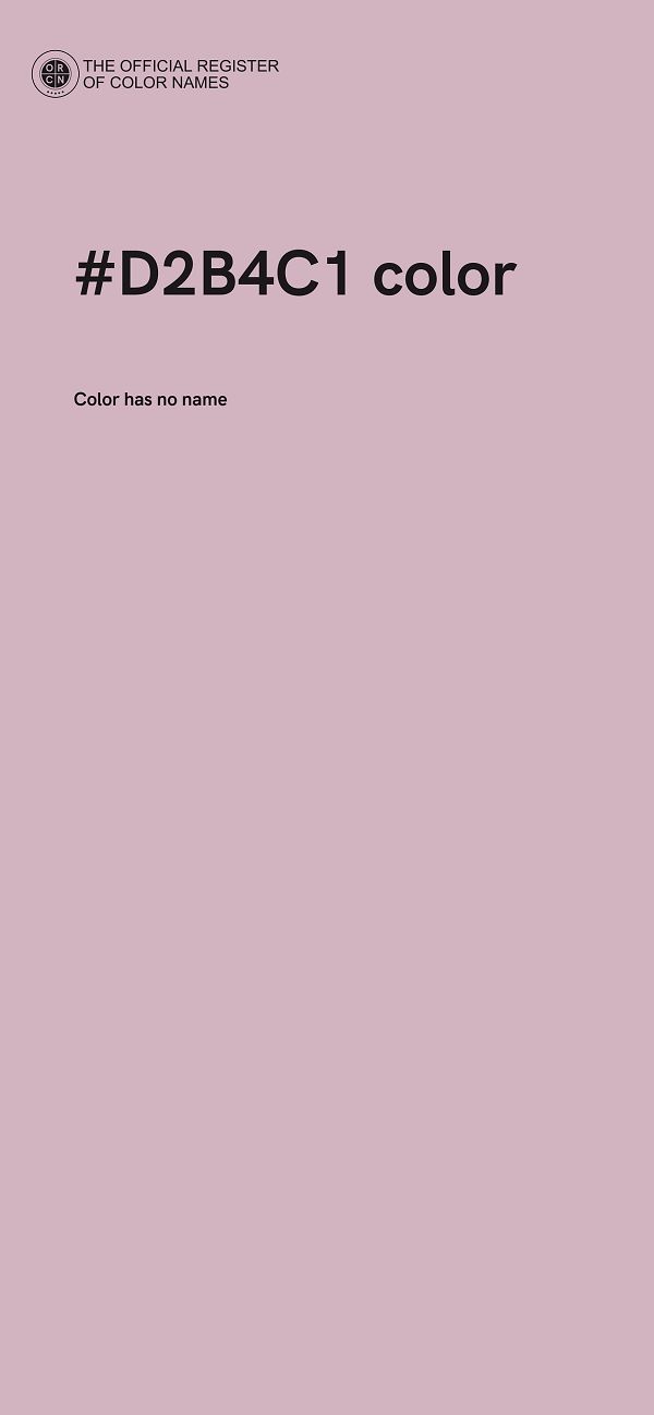 #D2B4C1 color image