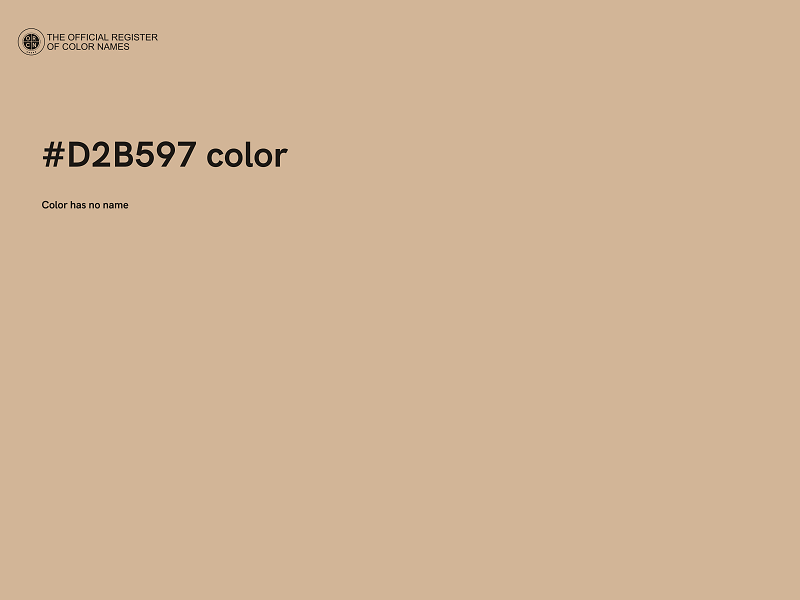 #D2B597 color image