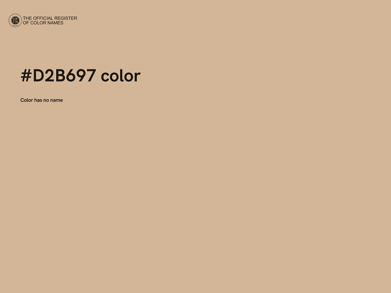 #D2B697 color image