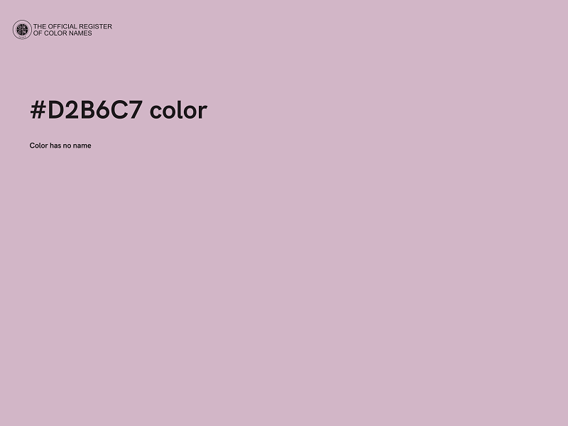 #D2B6C7 color image