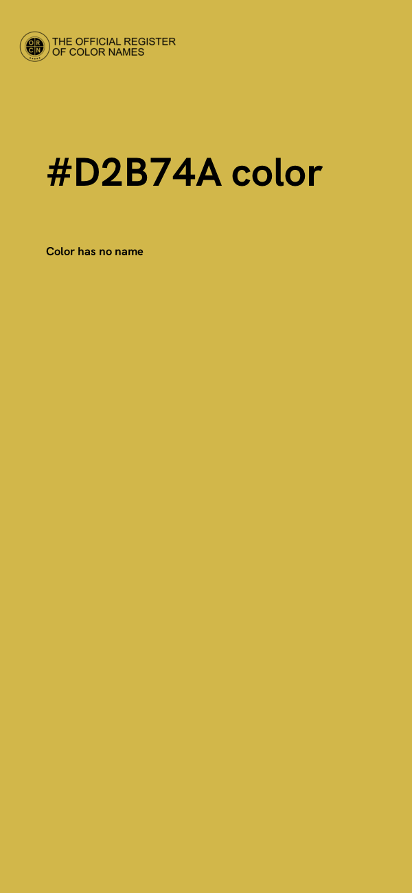 #D2B74A color image