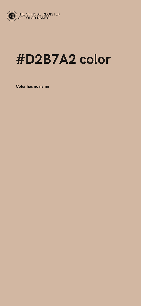 #D2B7A2 color image