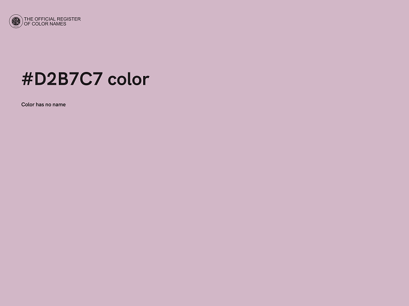 #D2B7C7 color image