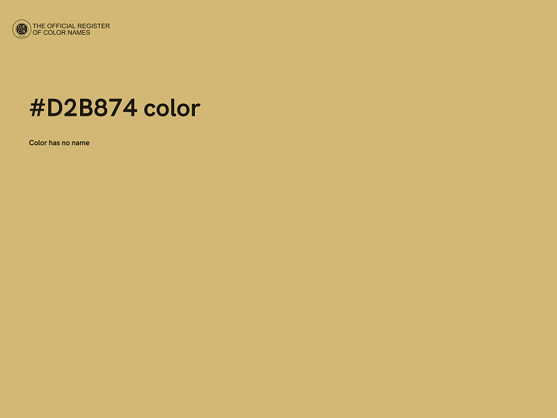 #D2B874 color image