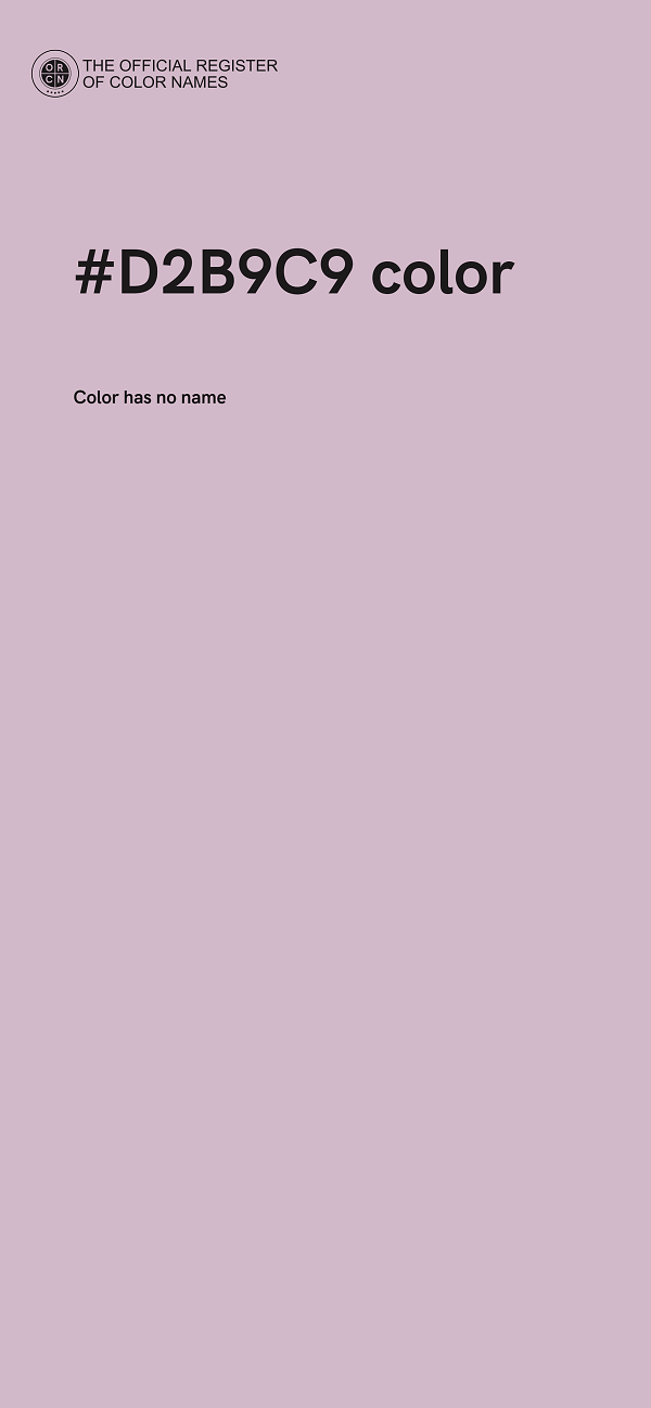 #D2B9C9 color image