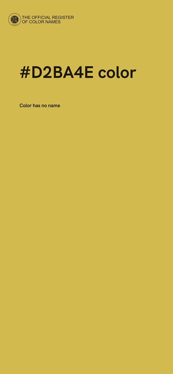 #D2BA4E color image