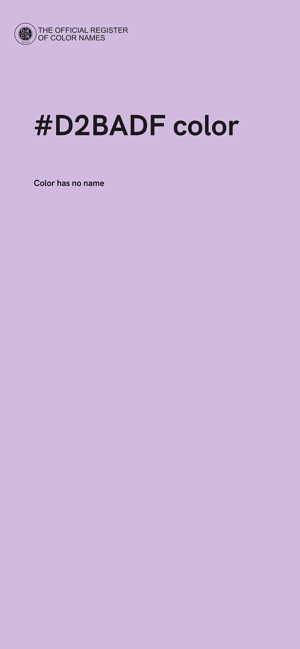 #D2BADF color image