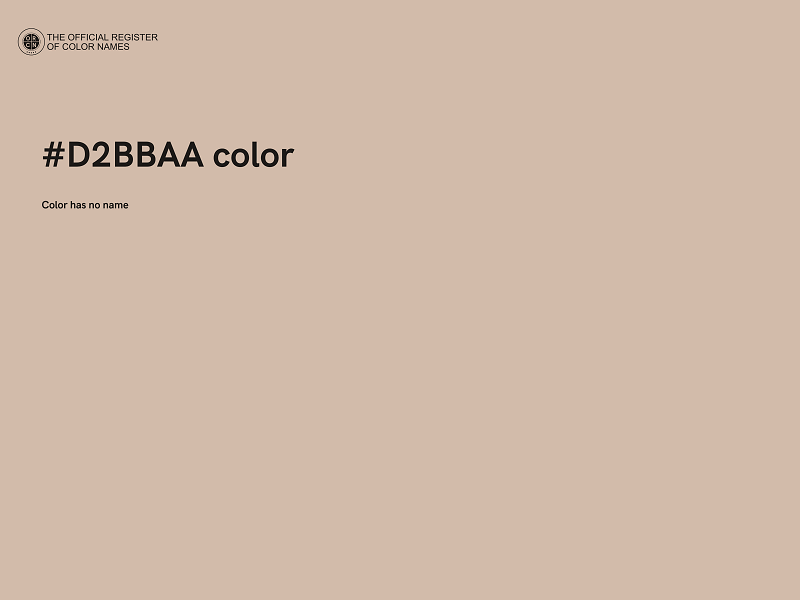 #D2BBAA color image