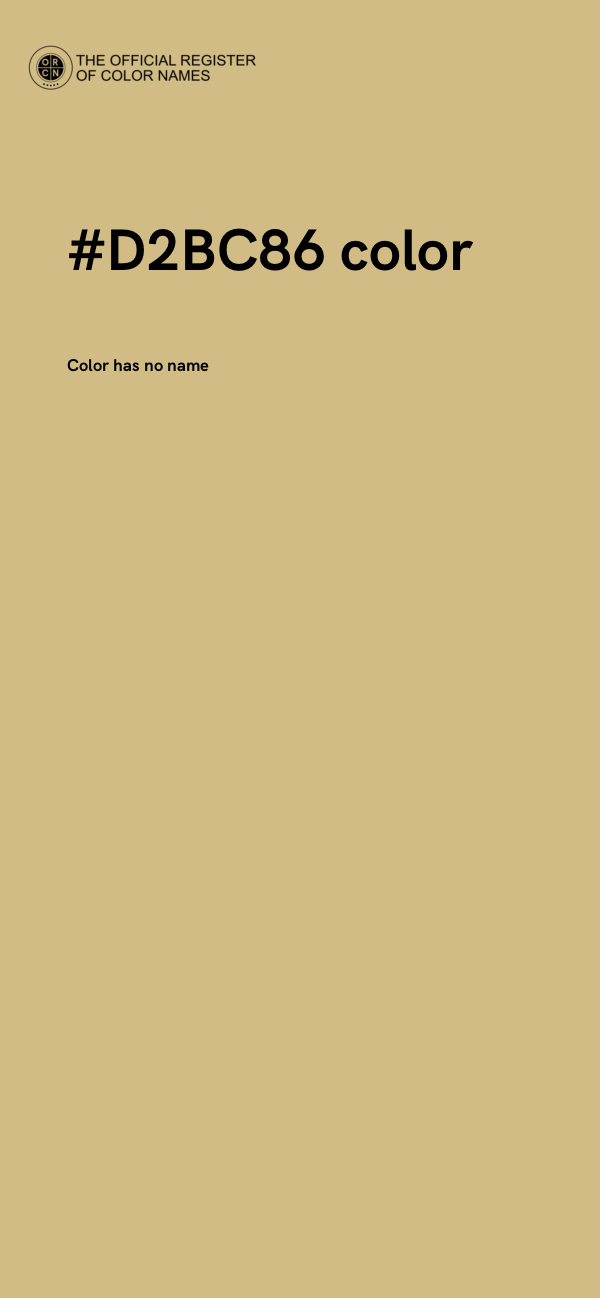 #D2BC86 color image