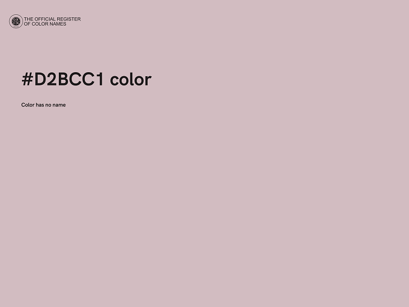 #D2BCC1 color image