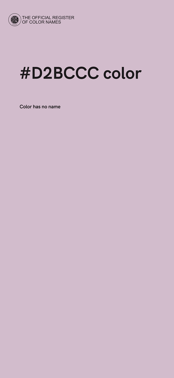 #D2BCCC color image