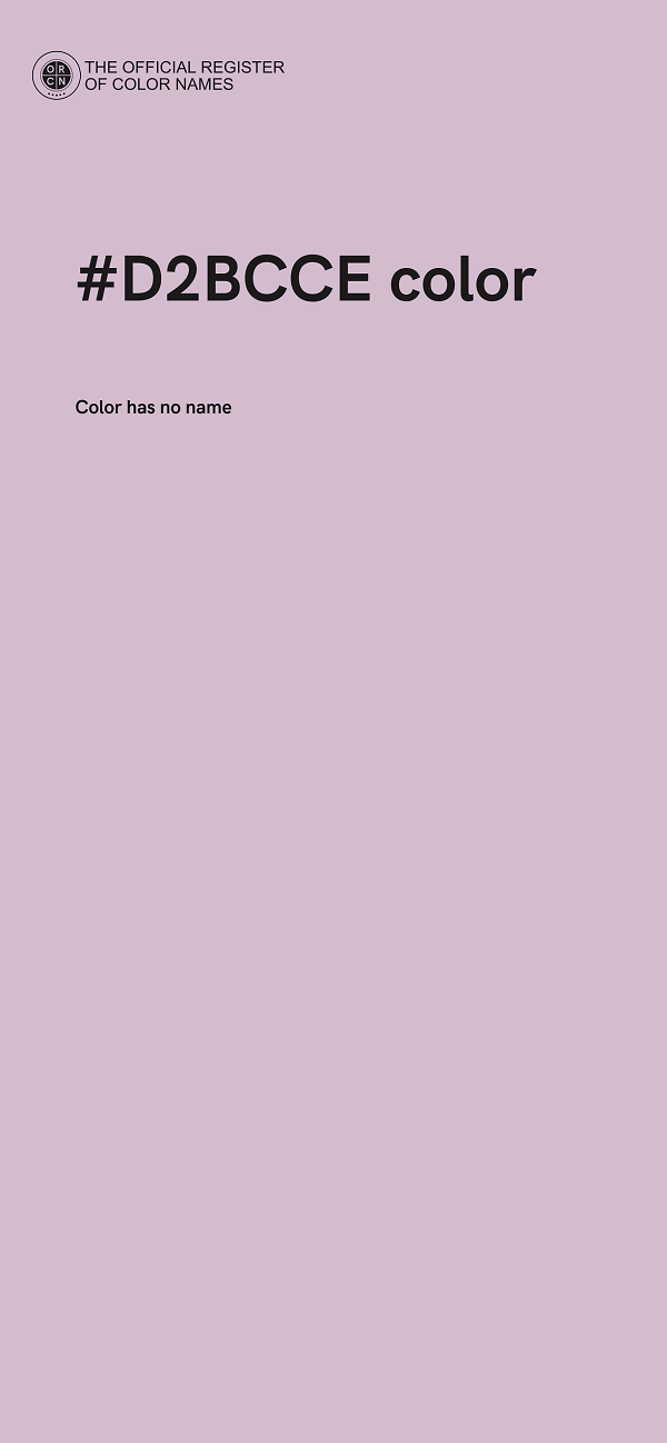 #D2BCCE color image