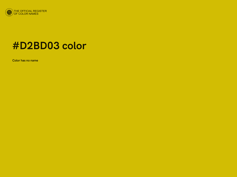 #D2BD03 color image