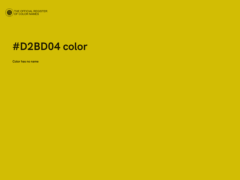 #D2BD04 color image