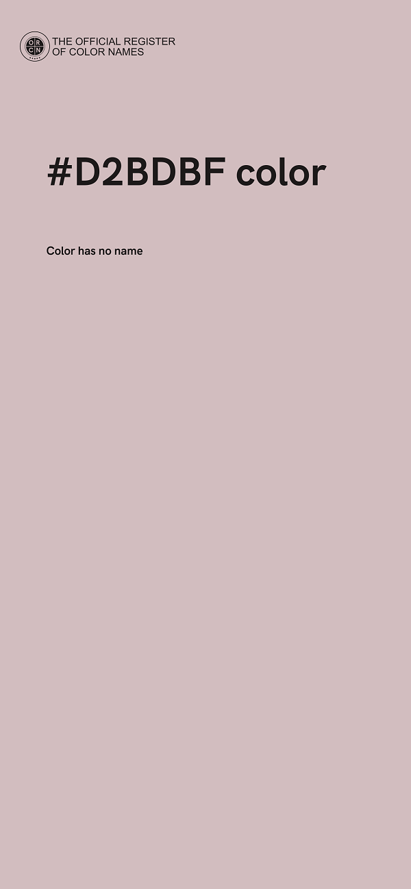 #D2BDBF color image