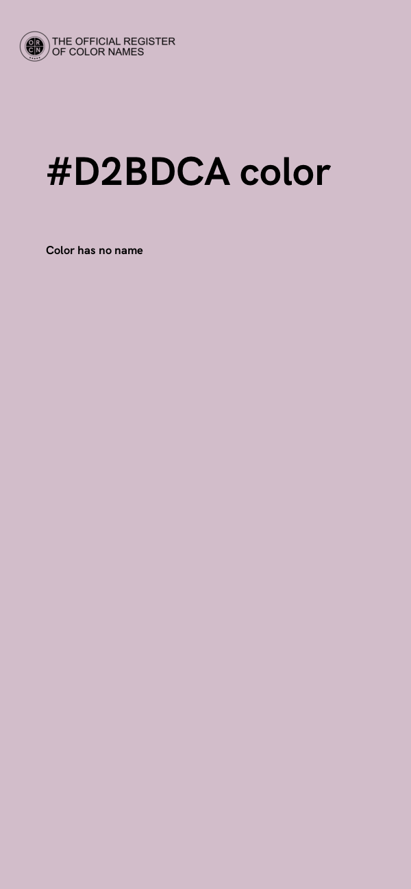 #D2BDCA color image