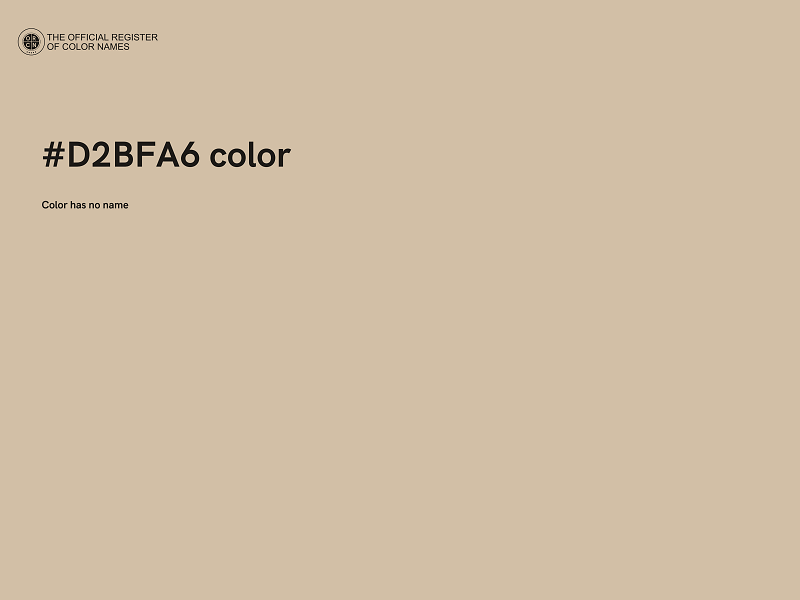 #D2BFA6 color image